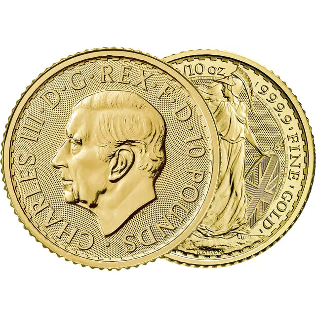 King Charles 2023 1/10th Ounce Gold Britannia Coin