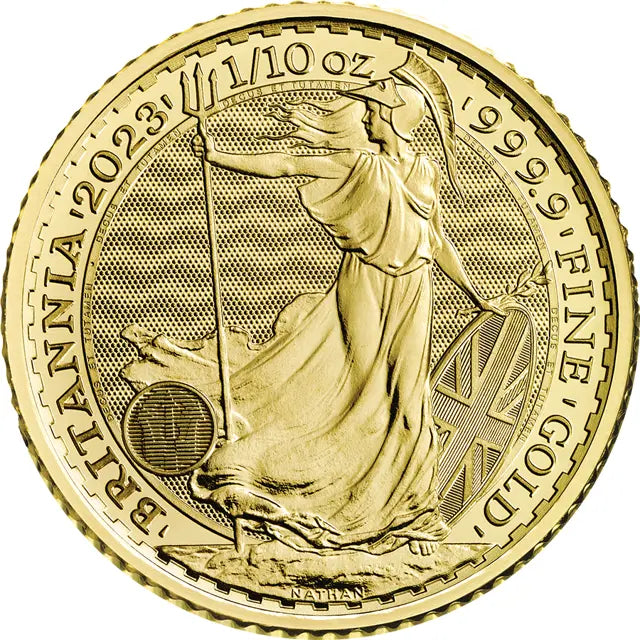 King Charles 2023 1/10th Ounce Gold Britannia Coin