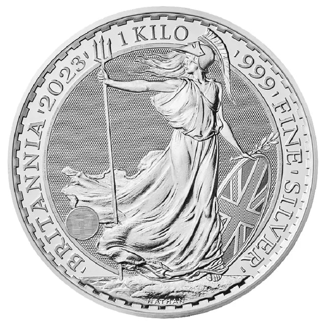 1KG Silver King Charles Silver -2023-Britannia Coin