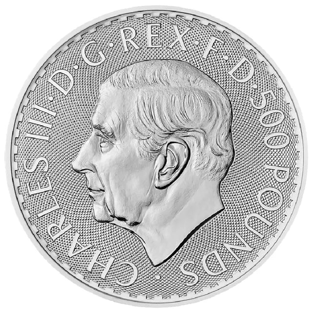 1KG Silver King Charles Silver -2023-Britannia Coin