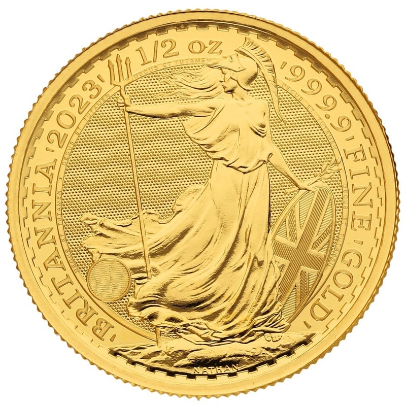 2023 Queen Elizabeth II Britannia Gold 1/2 oz Coin