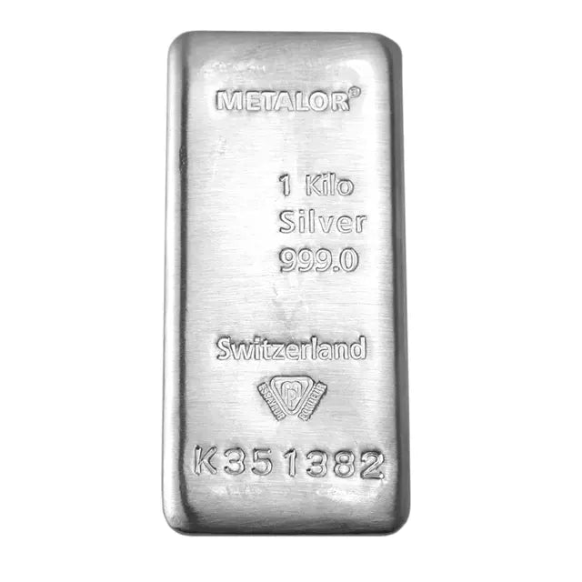 Metalor 1Kg Silver Bar