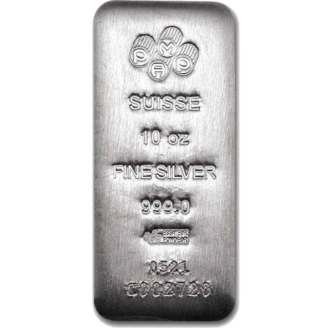 10 Ounce Pamp Rough Cast Silver