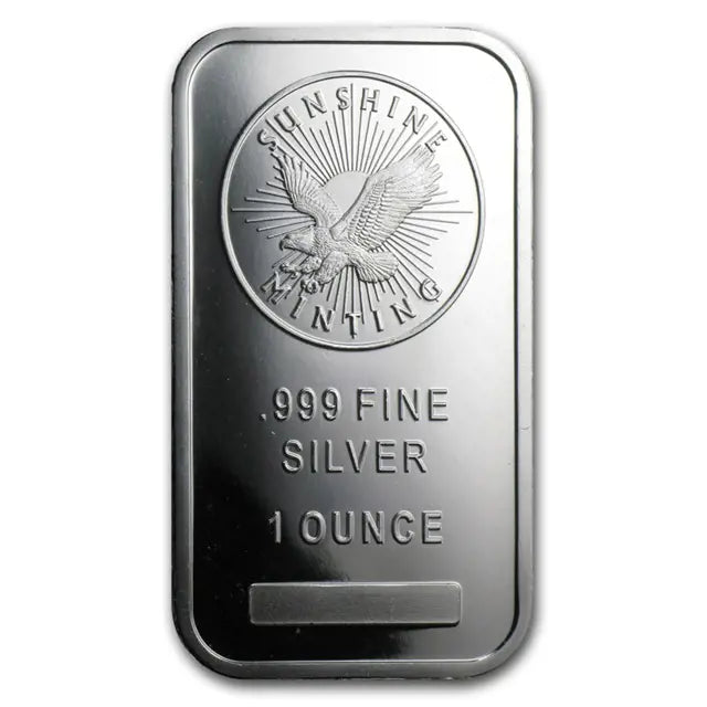 1 Ounce Sunshine Mint Silver Bar