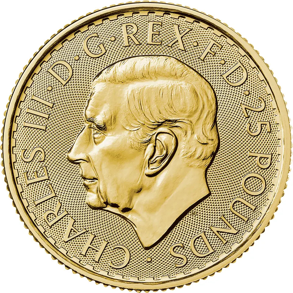 2023 King Charles III Britannia Gold 1/4oz Coin