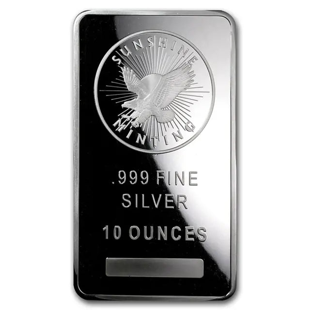 10 Ounce Sunshine Minted Silver Bar