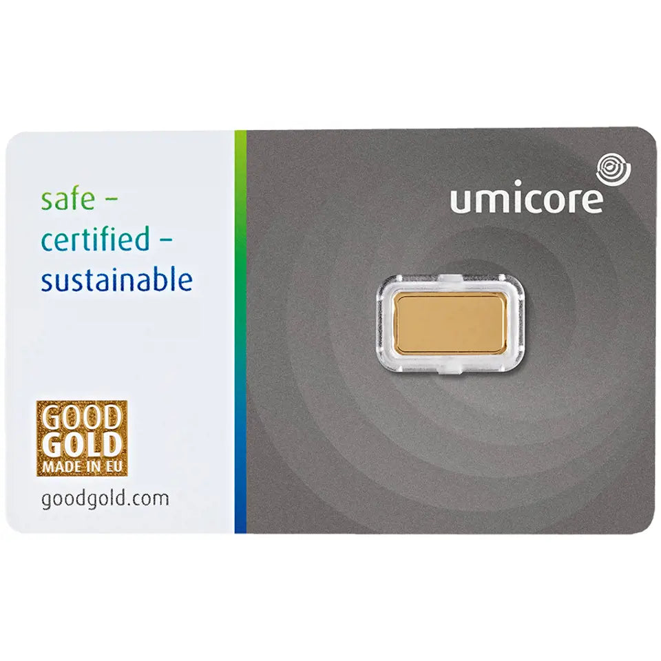 Umicore 1g Stamped Gold Bar